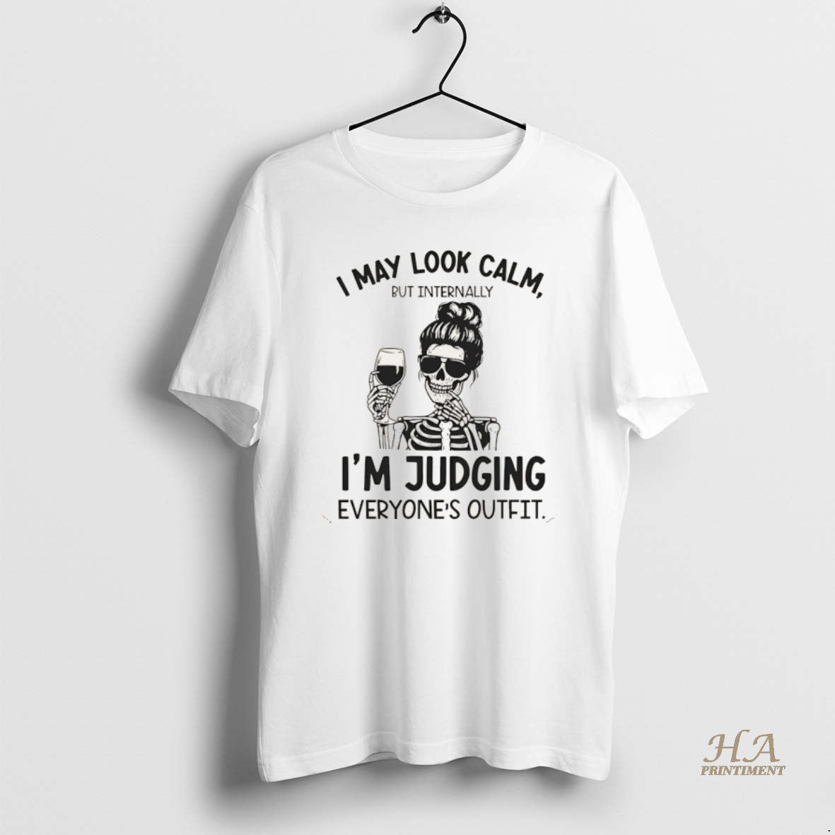 Official Skeleton I May Look Calm But Internally Im Judging Everyones Outfit Christmas Shirt Hoodie Sweatshirt