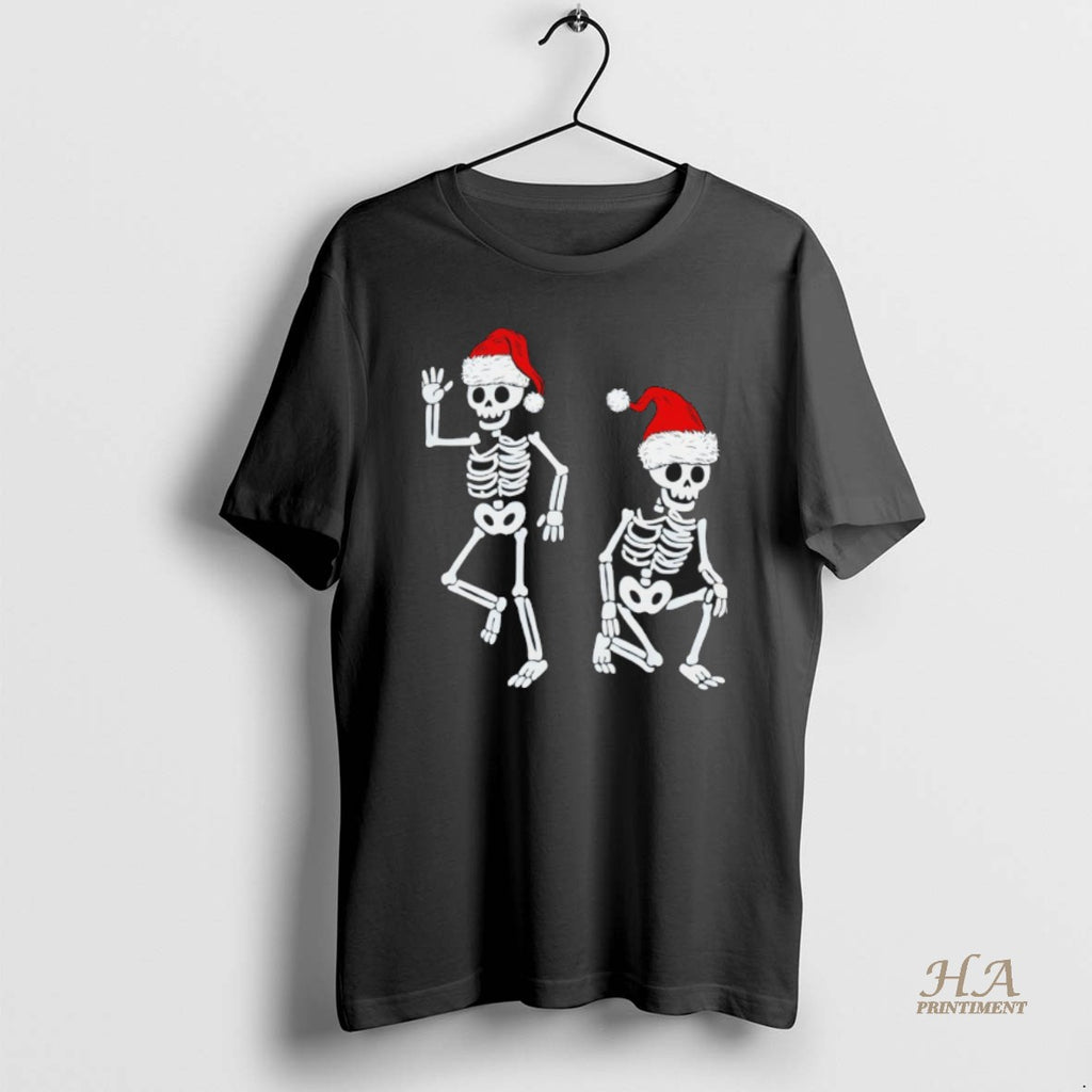 Official Skeleton Santa Hat Anti Trump Merry Christmas Shirt Hoodie Sweatshirt | PurePodTees.com