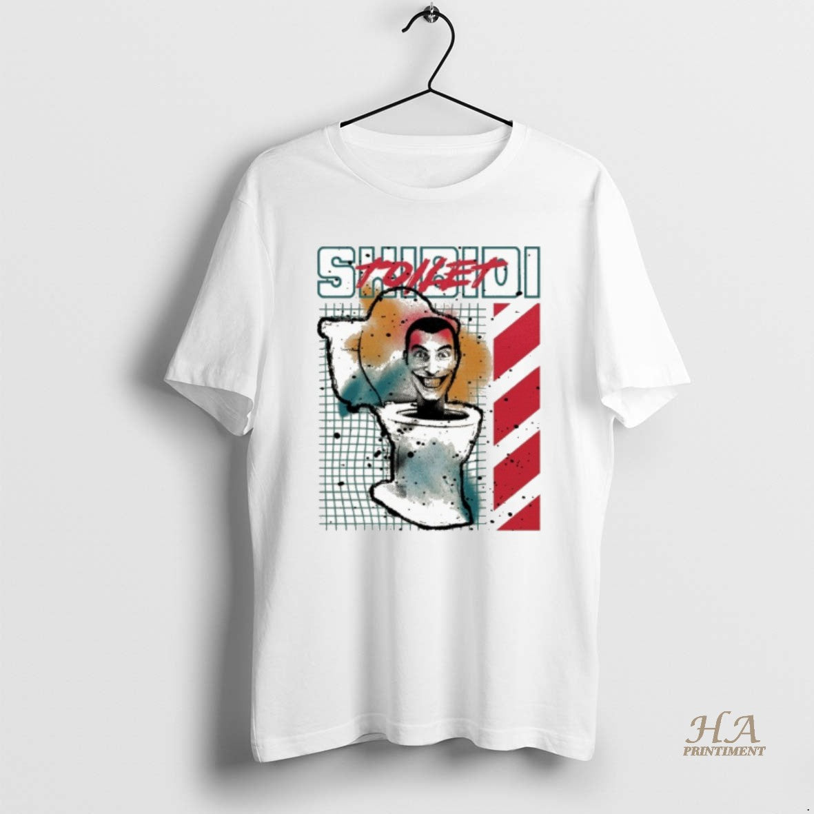 Official Skibidi Toilet Splatter Paint Shirt Hoodie Sweatshirt | PurePodTees.com