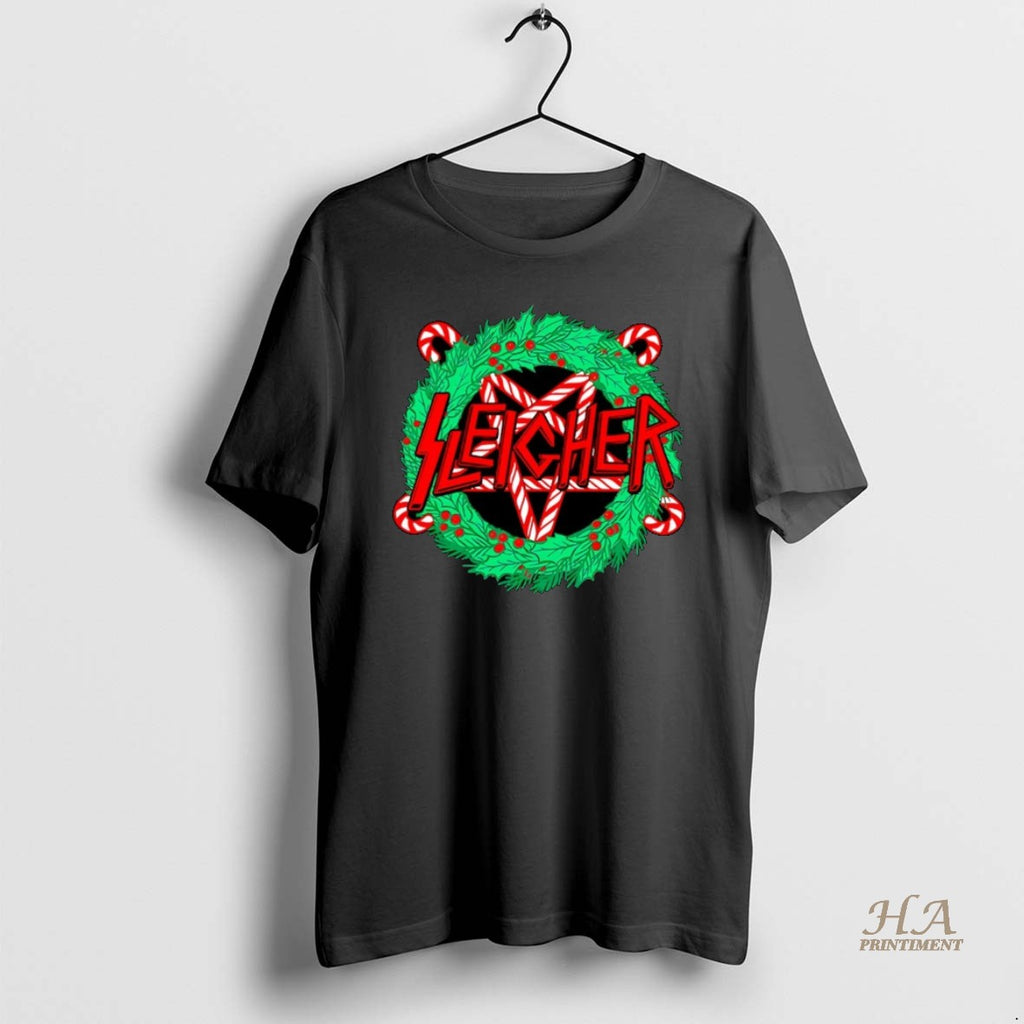 Official Sleigher Christmas Wreath 2025 Christmas Shirt Hoodie Sweatshirt | PurePodTees.com