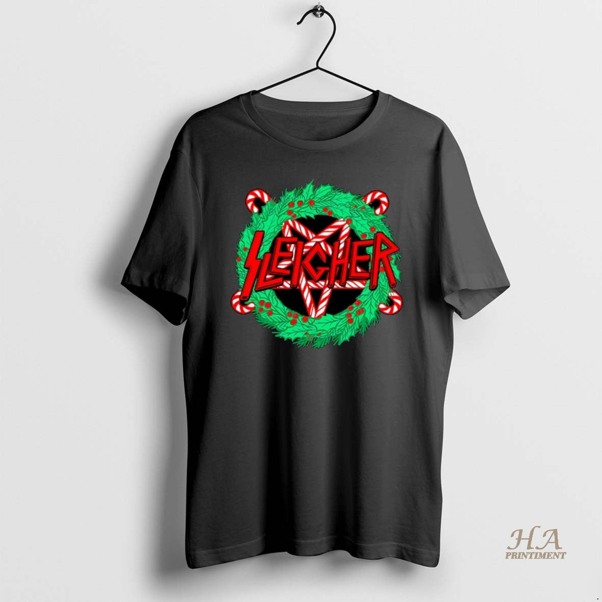 Official Sleigher Christmas Wreath 2025 Christmas Shirt Hoodie Sweatshirt | PurePodTees.com
