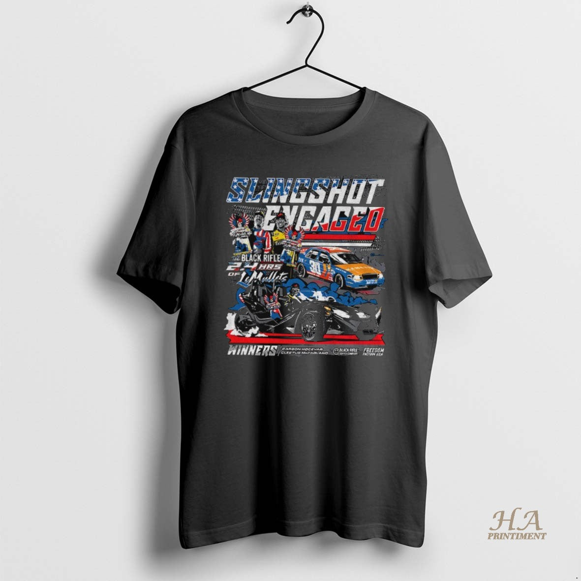 Official Slingshot Engaged Carson Hocevar Cleetus Mcfarland 24 Hrs Of Lemullets Winners Nascar Shirt Hoodie Sweatshirt