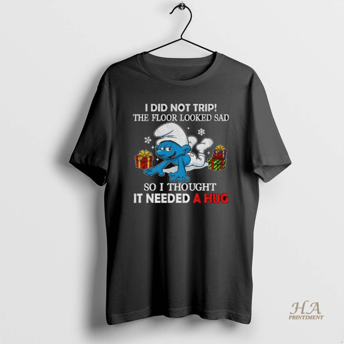 Official Smurf I Did Not Trip The Floor Looked Sad So I Thought It Needed Shirt Hoodie Sweatshirt | PurePodTees.com