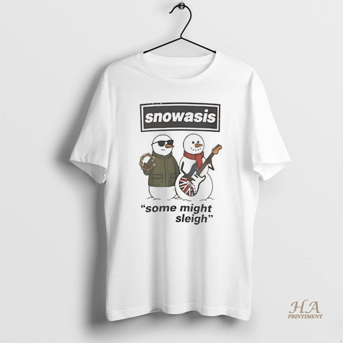 Official Snowasis Some Might Sleigh Christmas White Shirt Hoodie Sweatshirt | PurePodTees.com