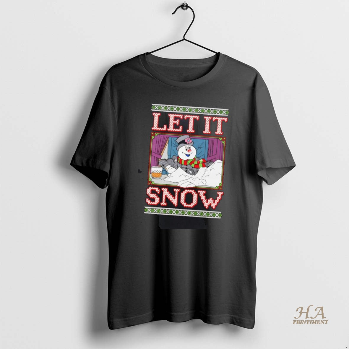 Official Snowman Let It Snow Ugly Christmas Shirt Hoodie Sweatshirt | PurePodTees.com