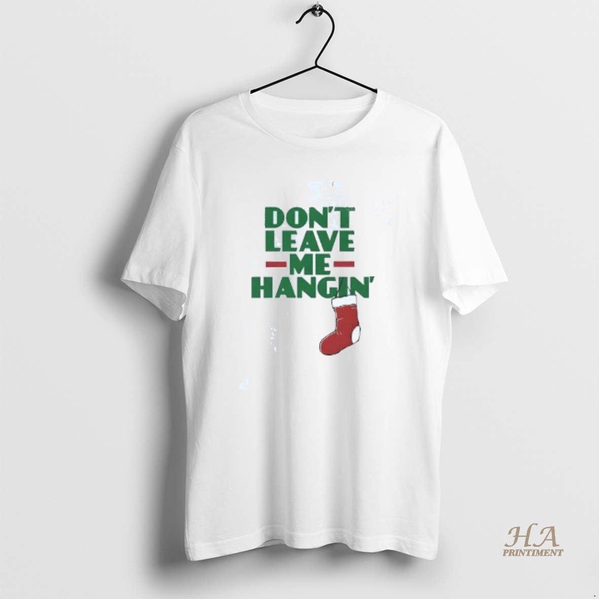 Official Sock Dont Leave Me Hanging Christmas Shirt Hoodie Sweatshirt | PurePodTees.com