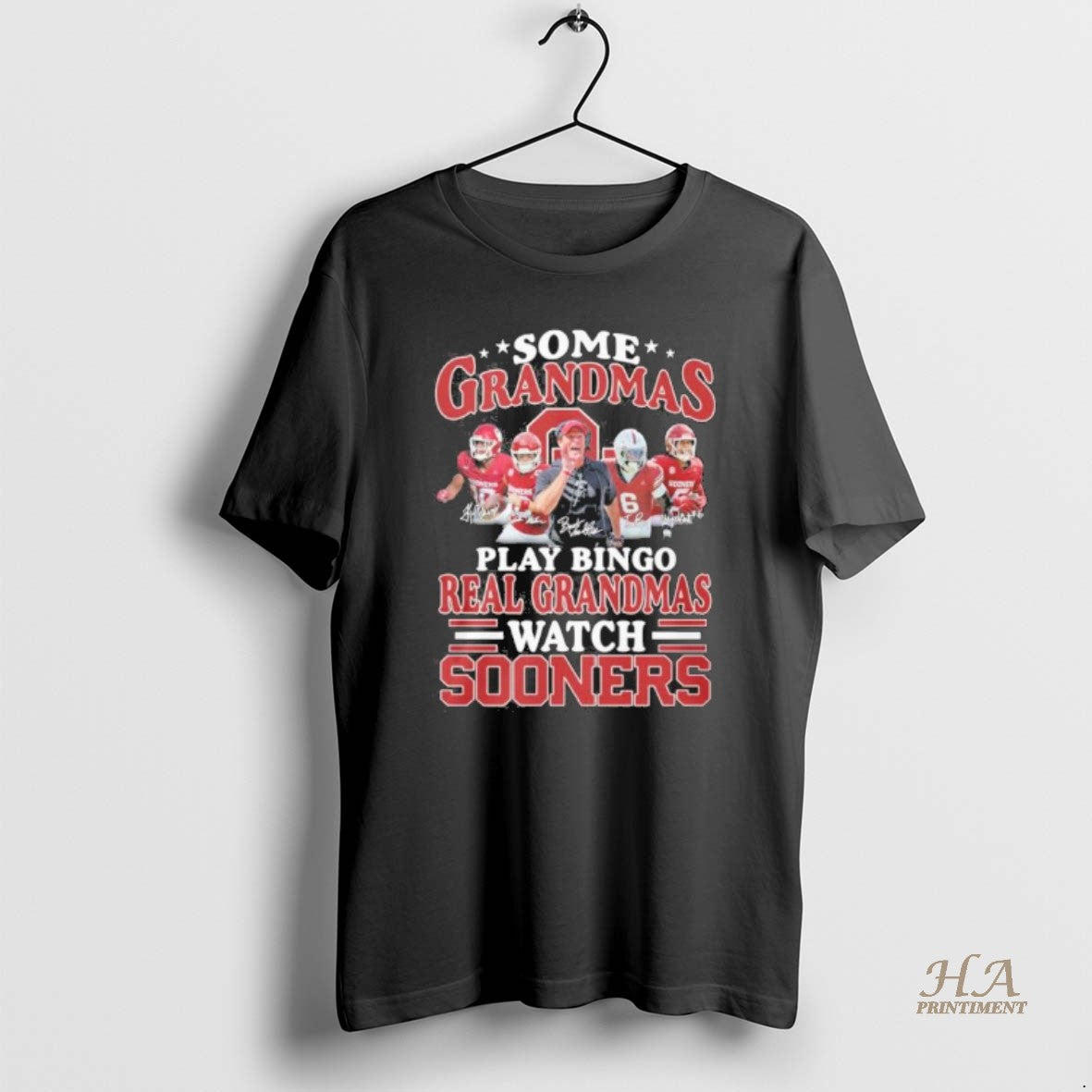 Official Some Grandmas Play Bingo Real Grandmas Watch Oklahoma Sooners Shirt Hoodie Sweatshirt | PurePodTees.com
