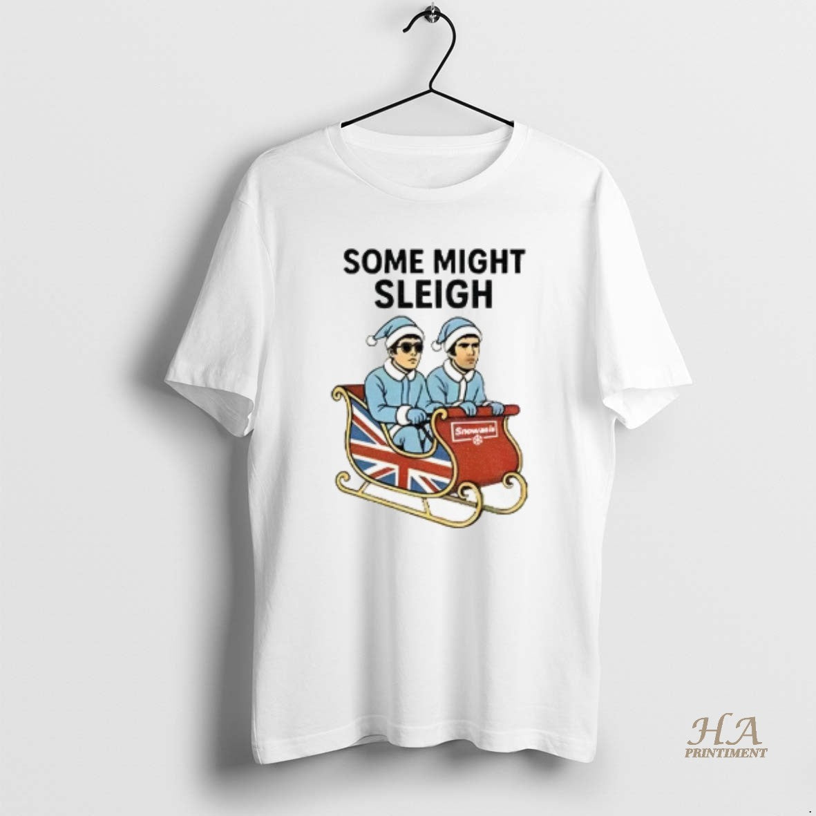 Official Some Might Sleigh Oasis Merry Christmas Shirt Hoodie Sweatshirt | PurePodTees.com