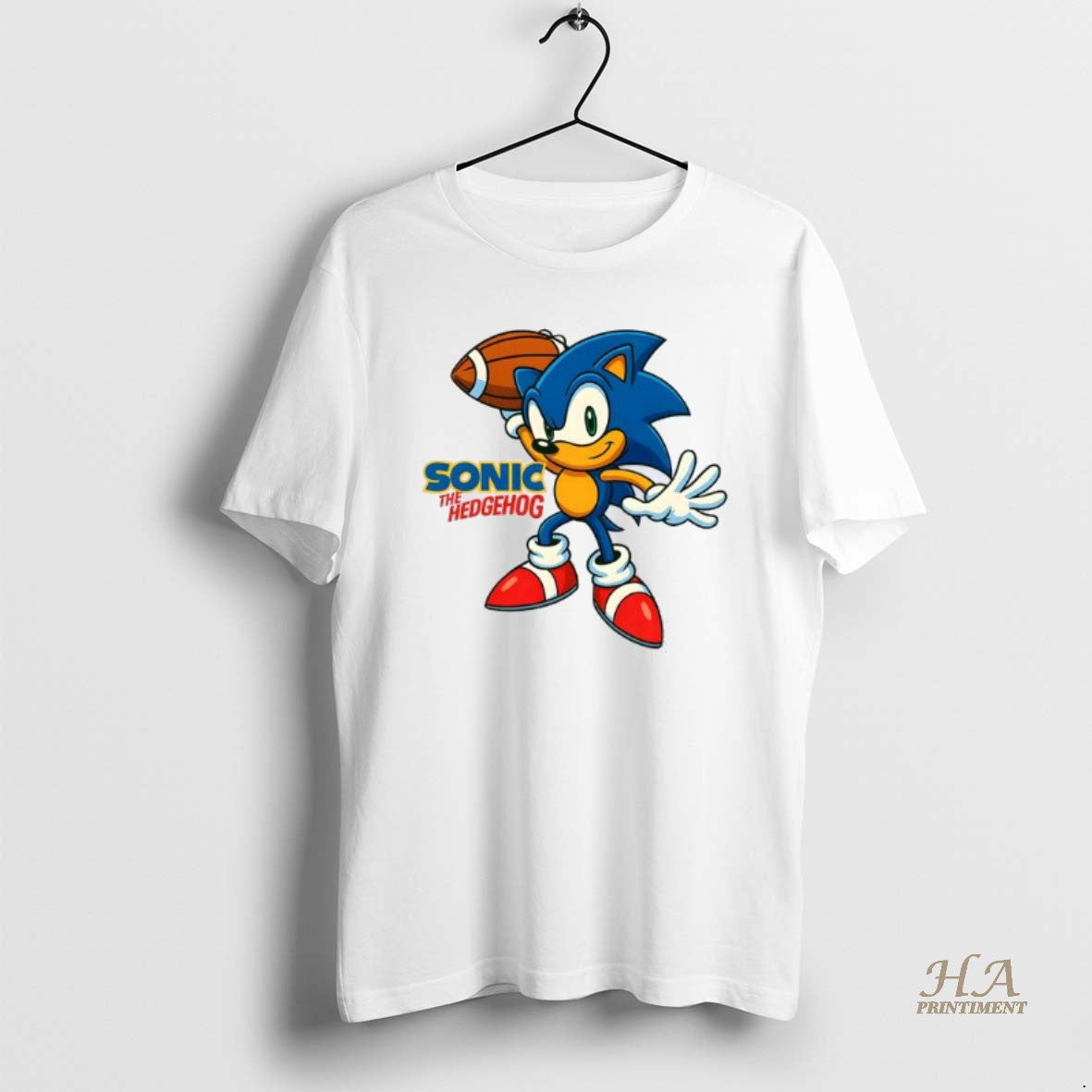 Official Sonc The Hedgehog Football Shirt Hoodie Sweatshirt | PurePodTees.com