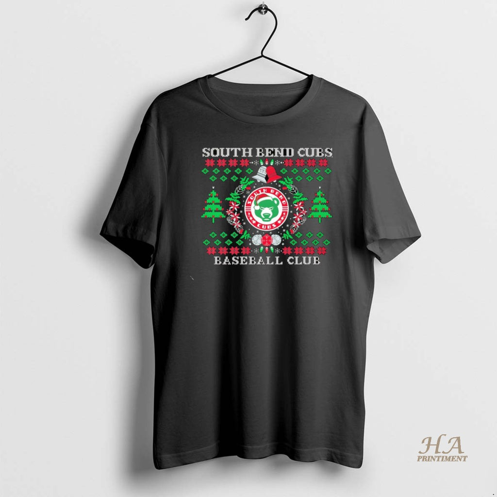 Official South Bend Cubs Baseball Club Wreath Christmas Shirt Hoodie Sweatshirt | PurePodTees.com