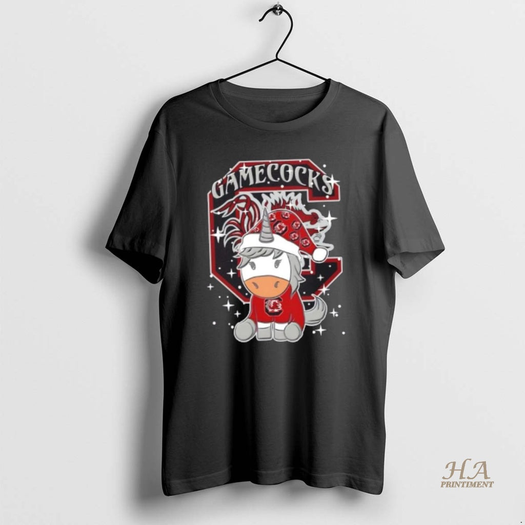 Official South Carolina Gamecocks Football X Unicorn Merry Christmas Shirt Hoodie Sweatshirt | PurePodTees.com