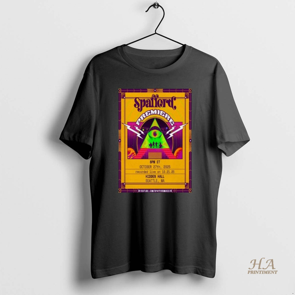 Official Spafford Hidden Hall Seattle Wa October 27 2025 Tour Long Sleve Shirt Hoodie Sweatshirt | PurePodTees.com