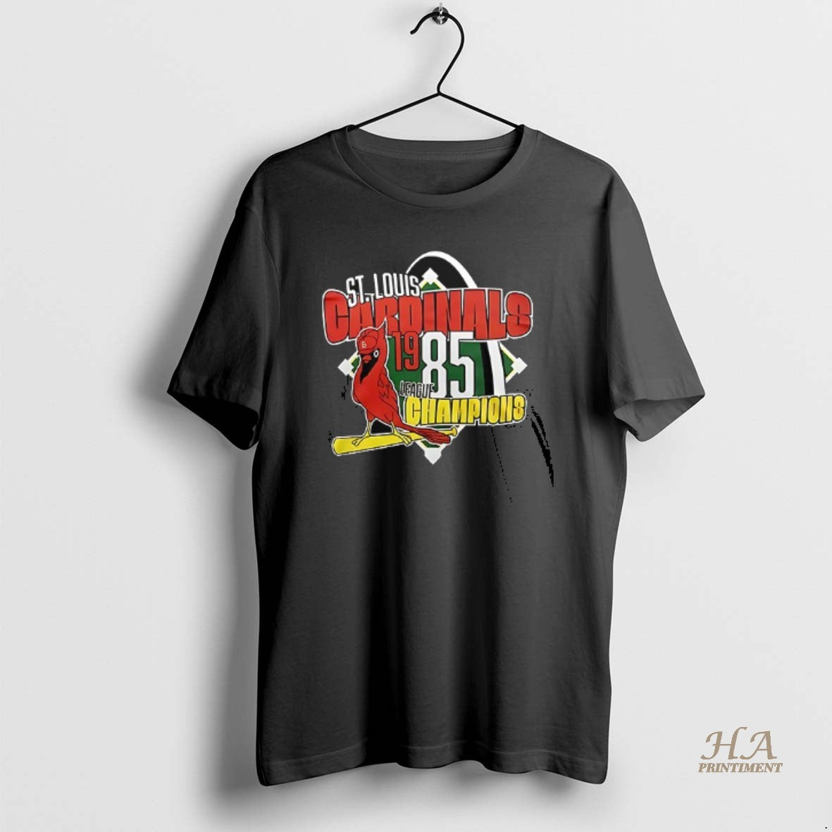 Official St Louis Cardinals 1985 Legue Champions Logo Vintage Shirt Hoodie Sweatshirt | PurePodTees.com