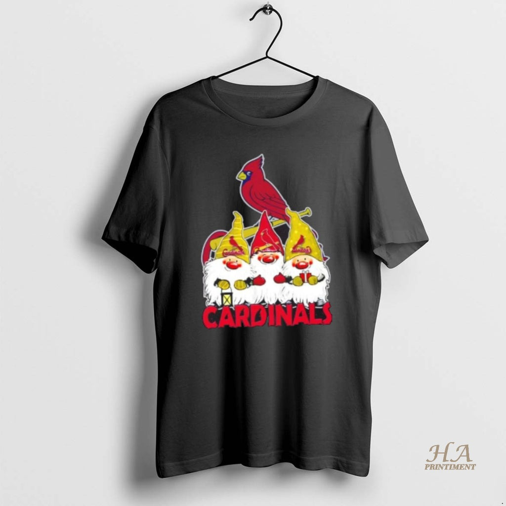 Official St Louis Cardinals X Gnomes Xmas Christmas Shirt Hoodie Sweatshirt | PurePodTees.com