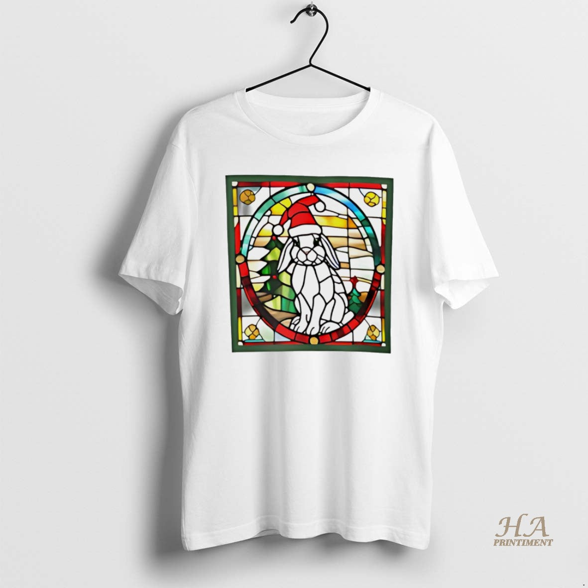 Official Stained Glass Hohoho 2 Christmas White Shirt Hoodie Sweatshirt | PurePodTees.com