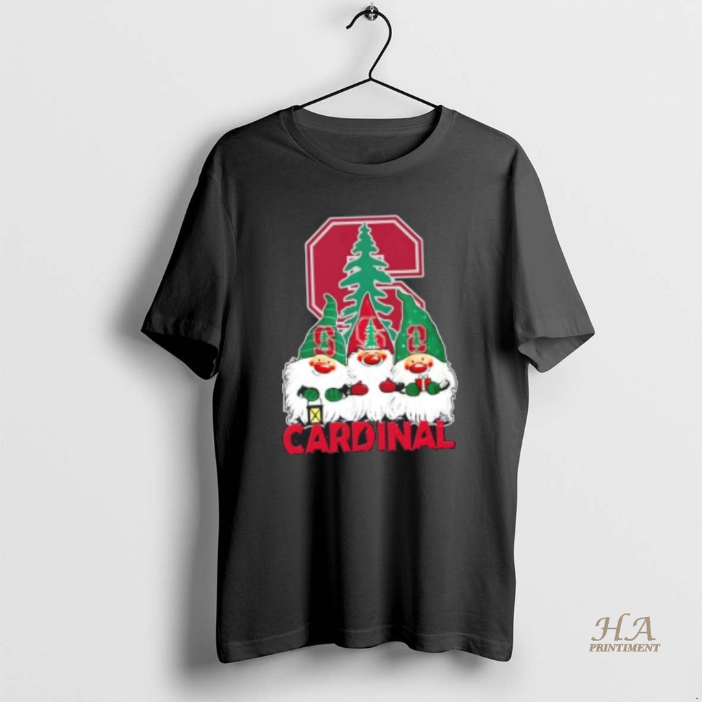 Official Stanford Cardinal X Gnomes Xmas Christmas Shirt Hoodie Sweatshirt | PurePodTees.com