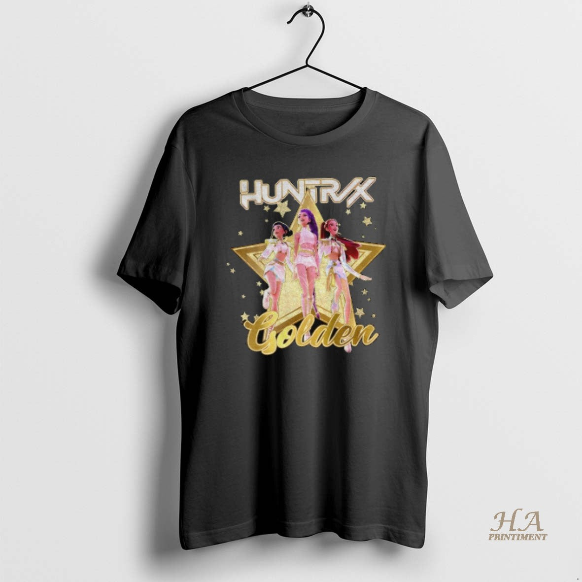 Official Star Kpop Demon Hunters Huntrix Golden Shirt Hoodie Sweatshirt | PurePodTees.com