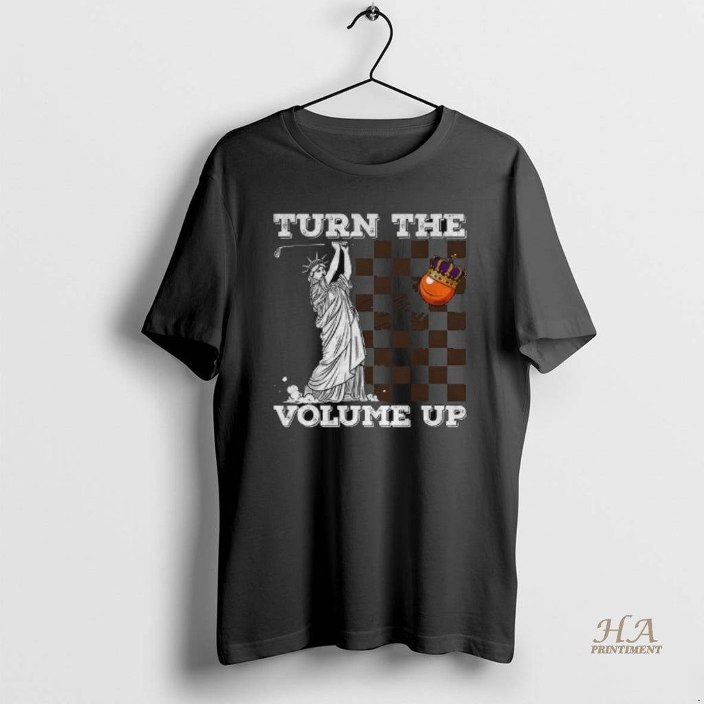 Official Statue Of Liberty Hockey Orange King Turn The Volume Up Zohran Mamdani Nyc Shirt Hoodie Sweatshirt | PurePodTees.com
