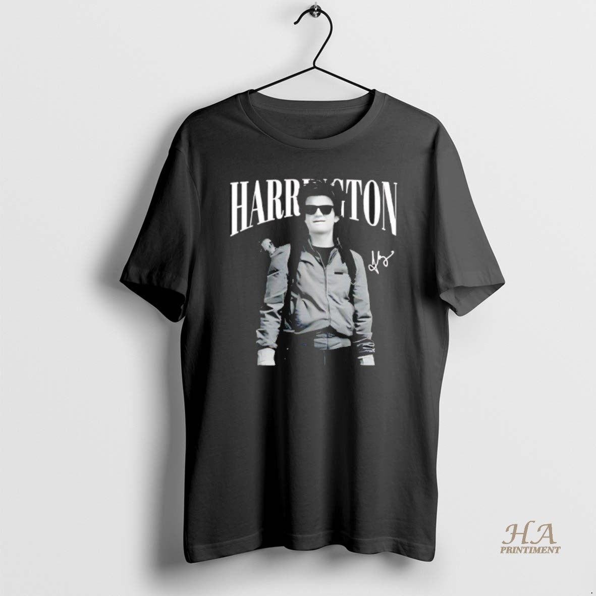 Official Steve Harrington Signature Vintage Black Shirt Hoodie Sweatshirt | PurePodTees.com