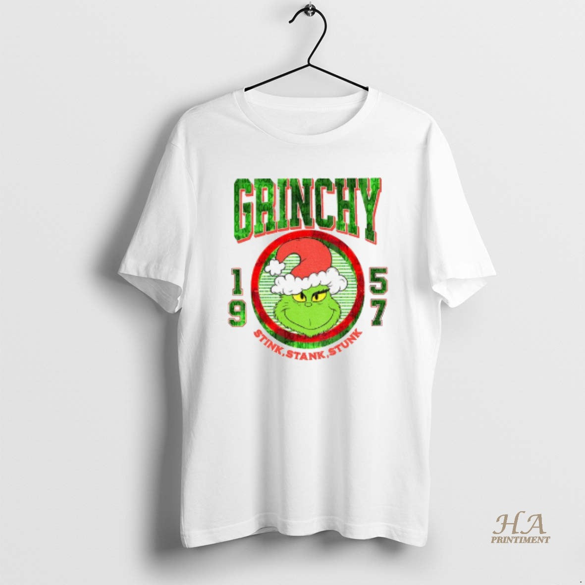 Official Stink Stank Stunk Santa Grinch Santa Claus 1957 Merry Christmas Shirt Hoodie Sweatshirt | PurePodTees.com