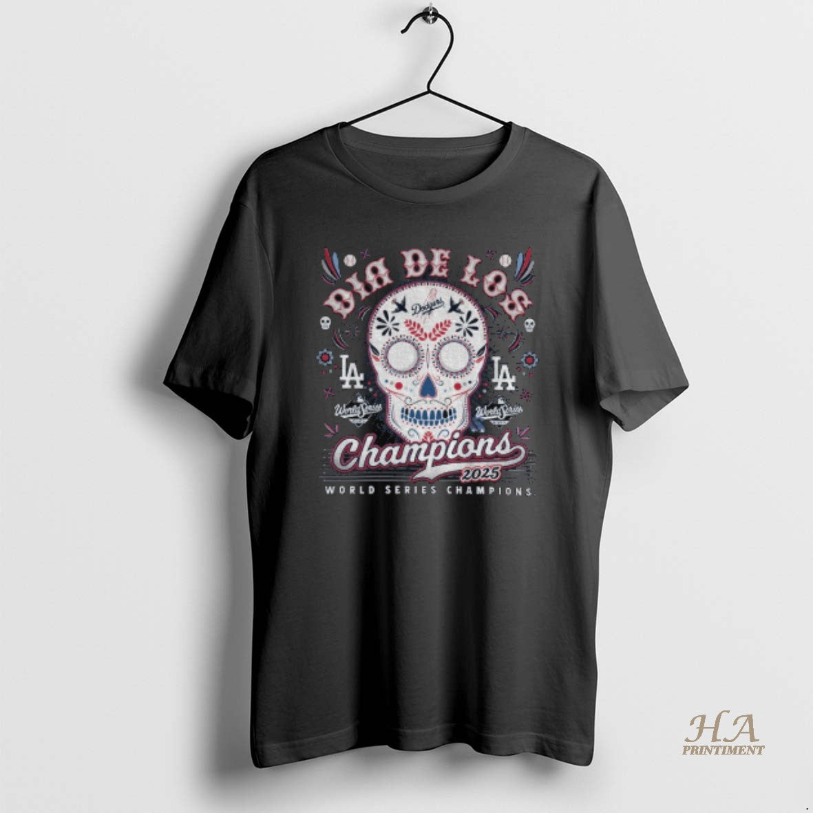 Official Sugar Skull Dia De Los Champions Los Angeles Dodgers 2025 World Series Champions Shirt Hoodie Sweatshirt