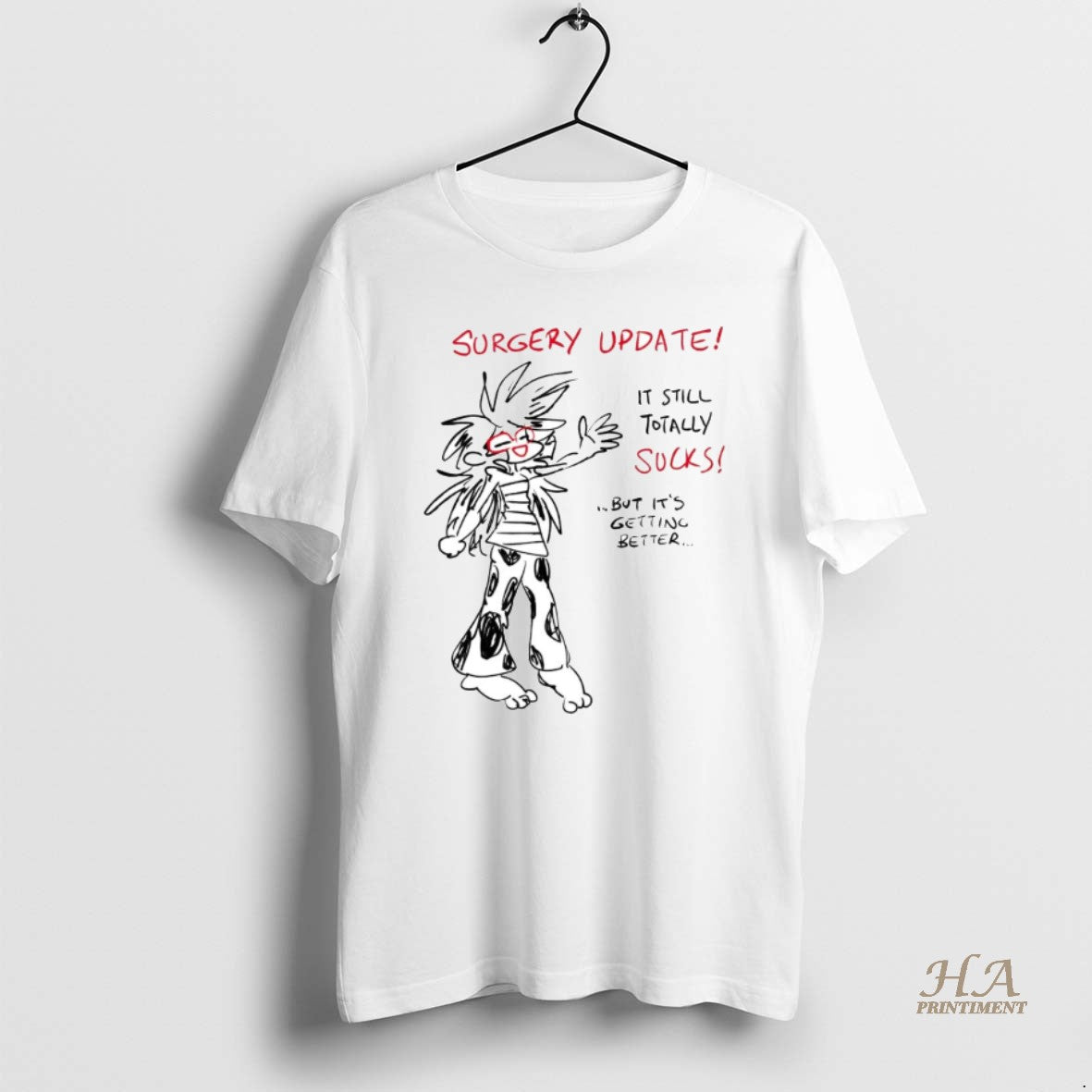 Official Surgery Update It Still Totally Sucks Shirt Hoodie Sweatshirt | PurePodTees.com