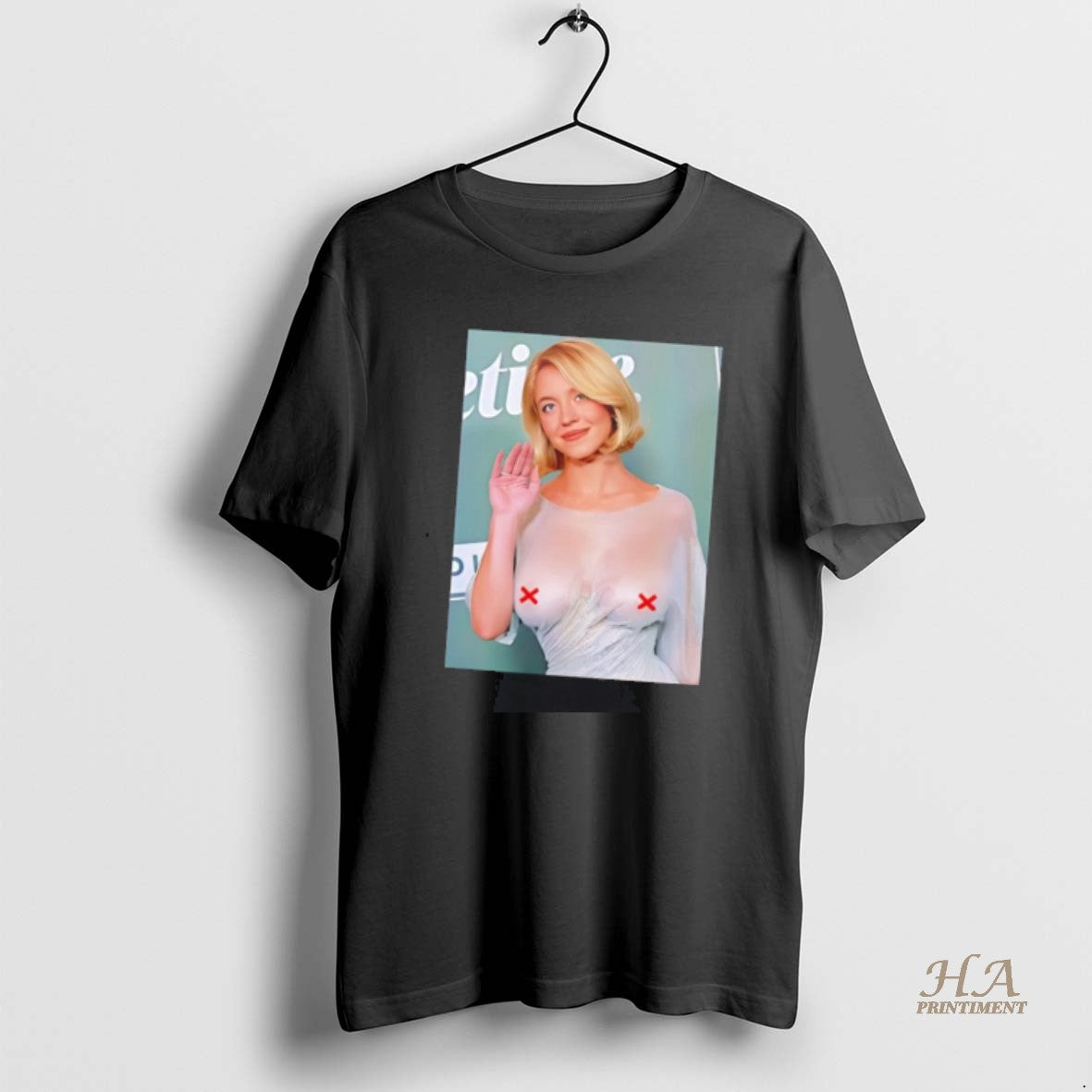 Official Sydney Sweeney See Thru Glamorous Wet Shirt Hoodie Sweatshirt | PurePodTees.com