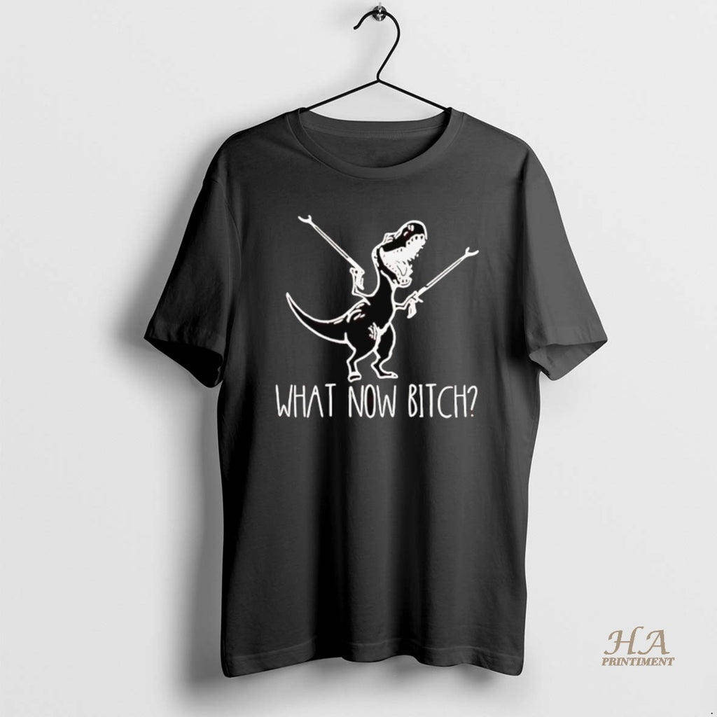Official T Rex What Now Bitch Shirt Hoodie Sweatshirt | PurePodTees.com