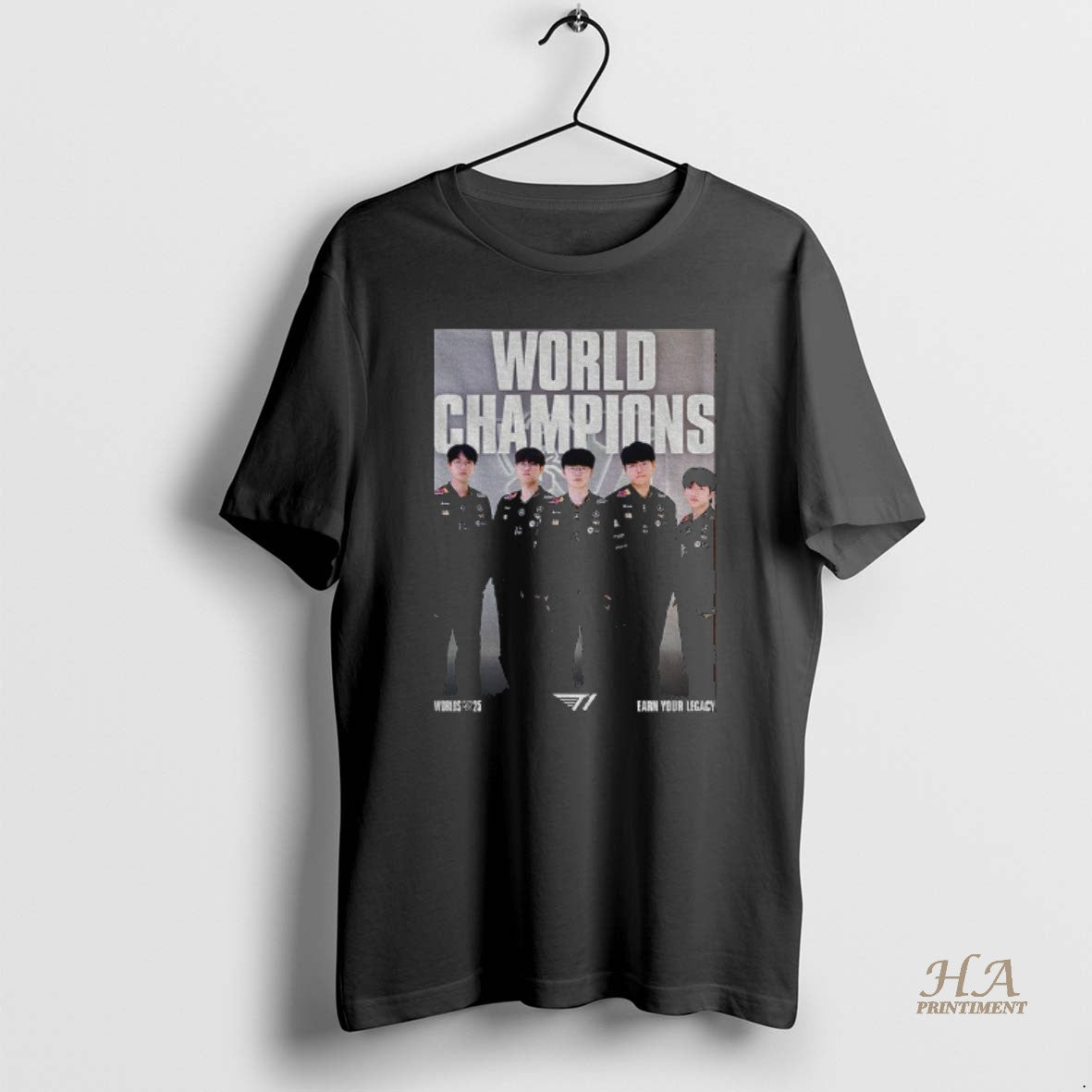 Official T1 World Champions League Of Legends Worlds 2025 Victory Shirt Hoodie Sweatshirt | PurePodTees.com