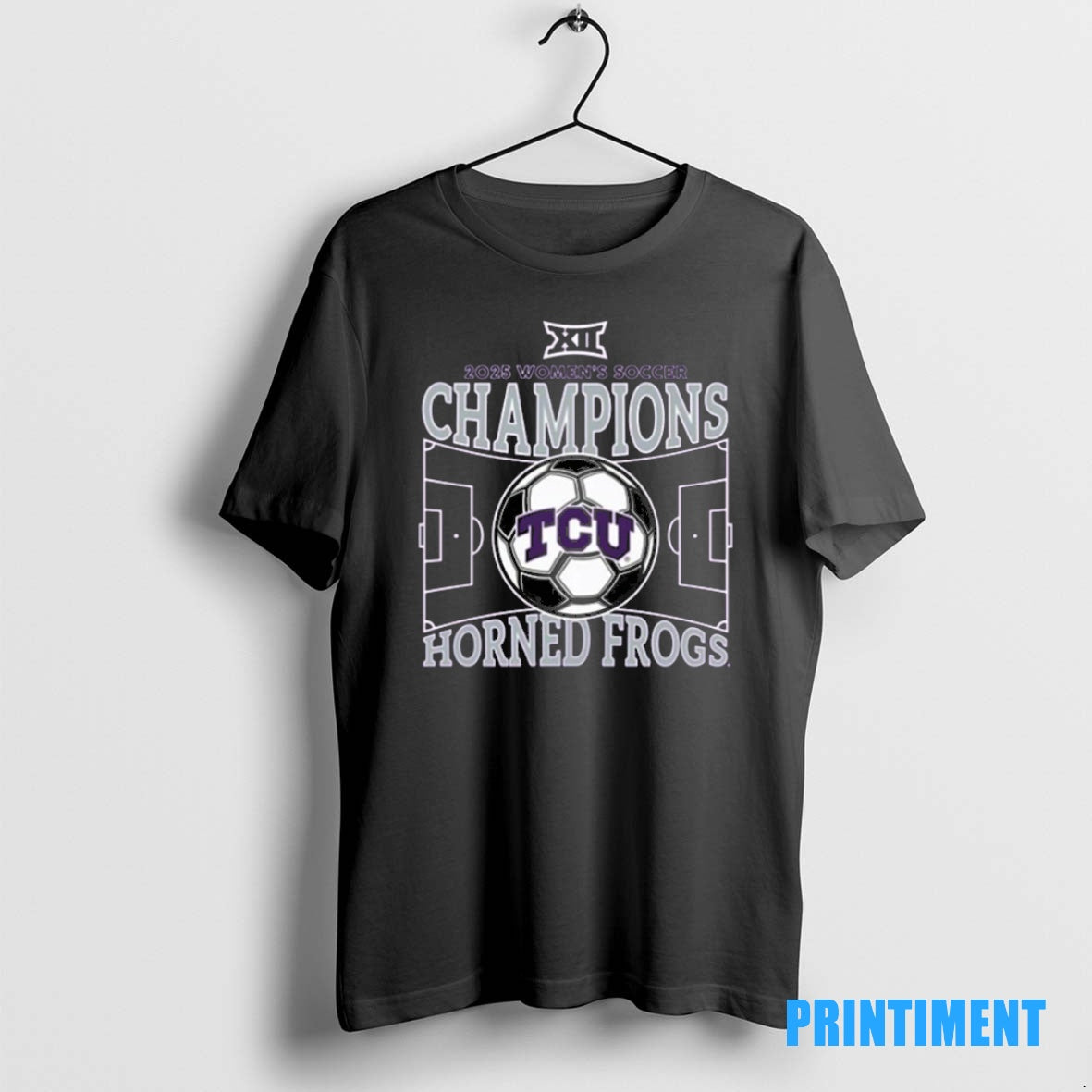 Official Tcu Horned Frogs Texas Christian University Womens Soccer 2025 Big 12 Regular Season Champions Shirt Hoodie...