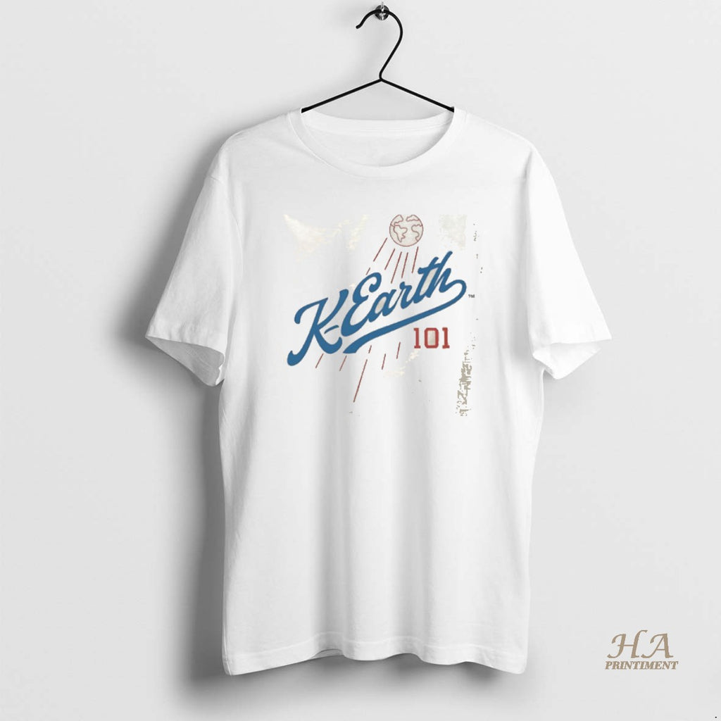 Official Tjn1rt8x K Earth 101 Los Angeles Dodgers Parody Logo Shirt Hoodie Sweatshirt | PurePodTees.com