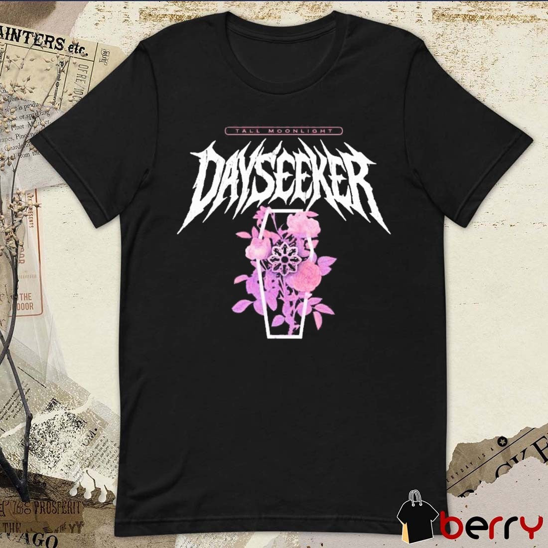 Tall Moonlight Dayseeker Coffin Gothic Floral Concert 2026 t-shirt