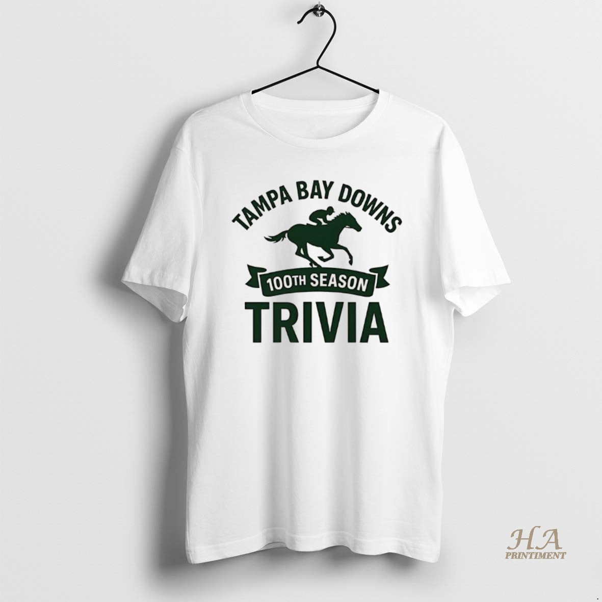 Official Tampa Bay Downs 100th Season Trivia 2025 Logo Shirt Hoodie Sweatshirt | PurePodTees.com
