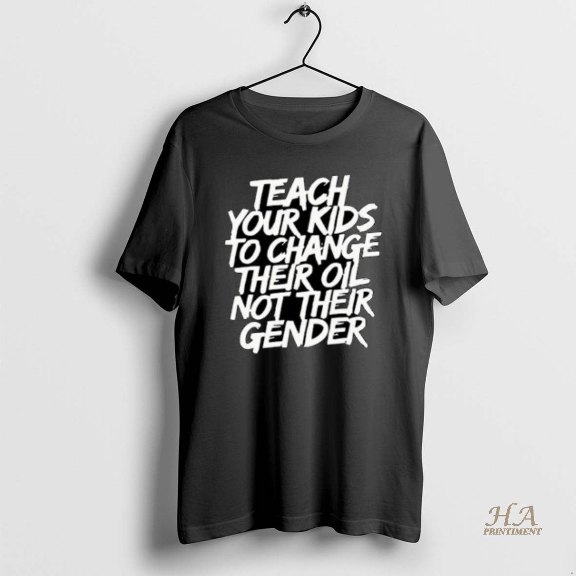 Official Teach Your Kids To Change Their Oil Not Their Gender Circle Black Shirt Hoodie Sweatshirt | PurePodTees.com