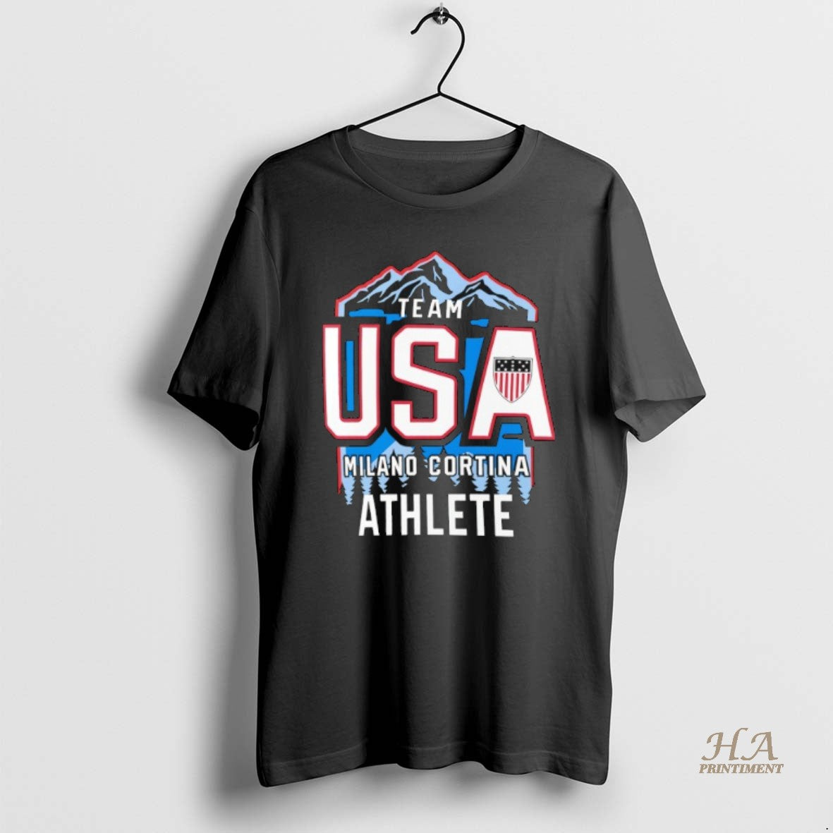 Official Team Usa Milano Cortina Athlete 2026 Winter Olympics Logo Shirt Hoodie Sweatshirt | PurePodTees.com
