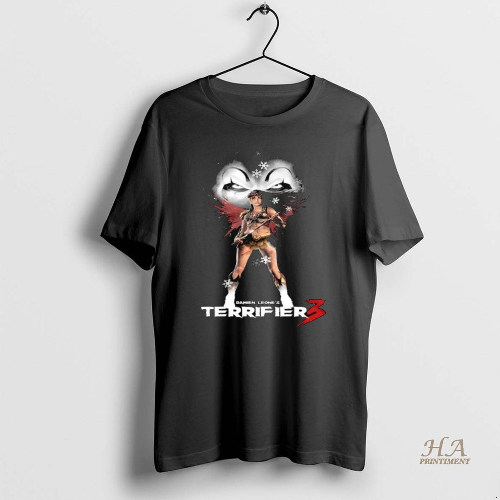 Official Terrifier 3 Stand Your Ground Eyes Merry Christmas Long Sleve Shirt Hoodie Sweatshirt | PurePodTees.com
