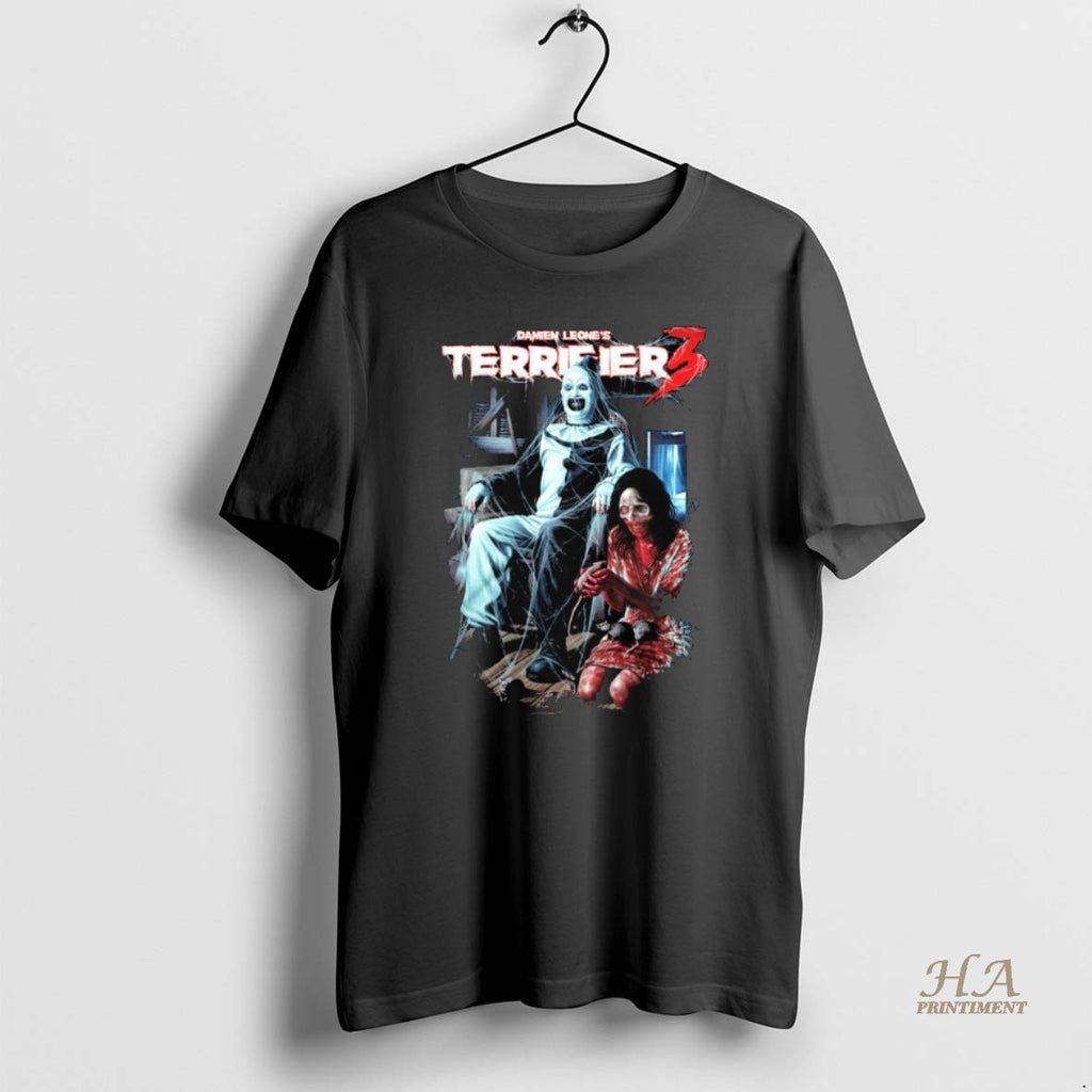 Official Terrifier 3 Terrors In The Attic Long Sleve Shirt Hoodie Sweatshirt | PurePodTees.com