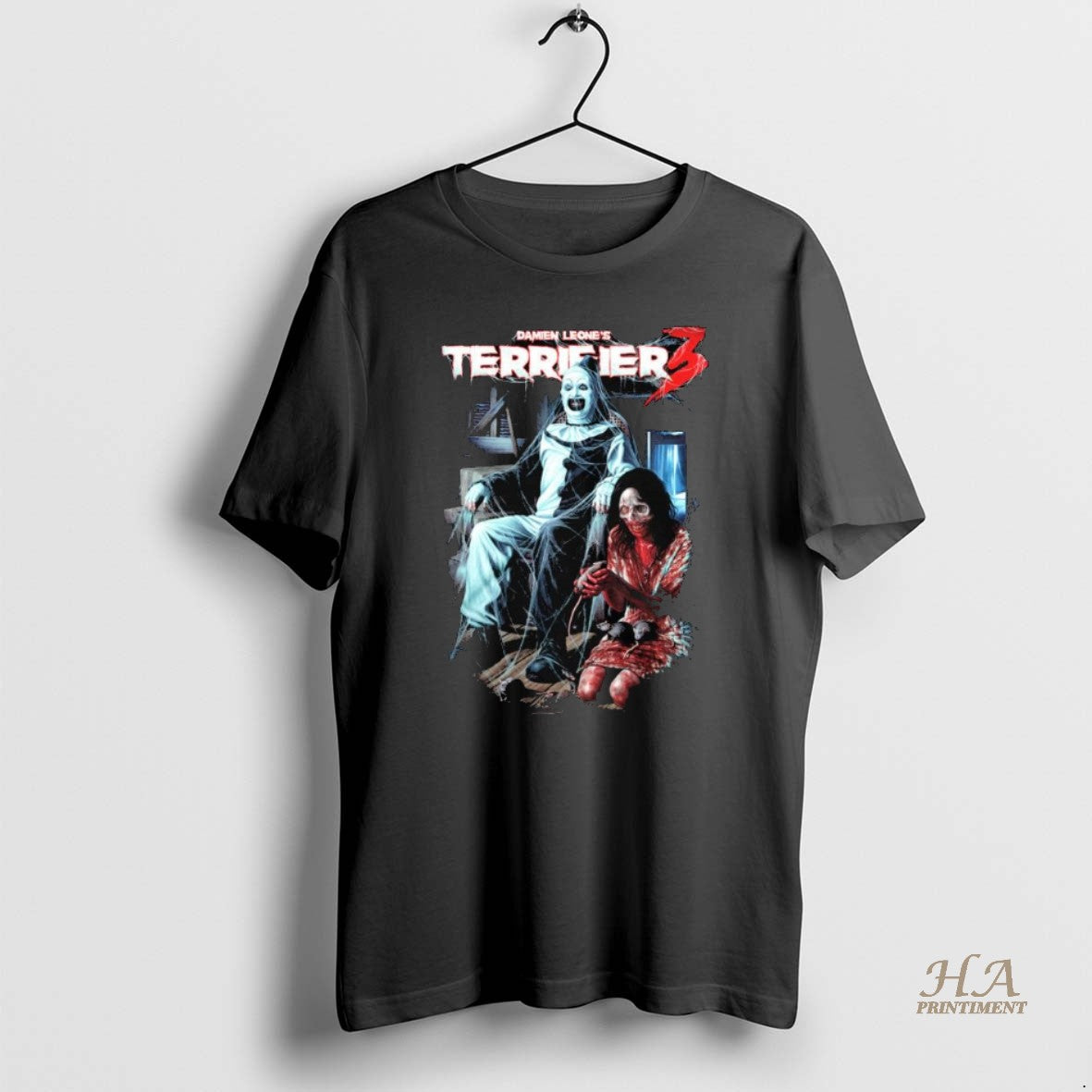 Official Terrifier 3 Terrors In The Attic Long Sleve Shirt Hoodie Sweatshirt | PurePodTees.com