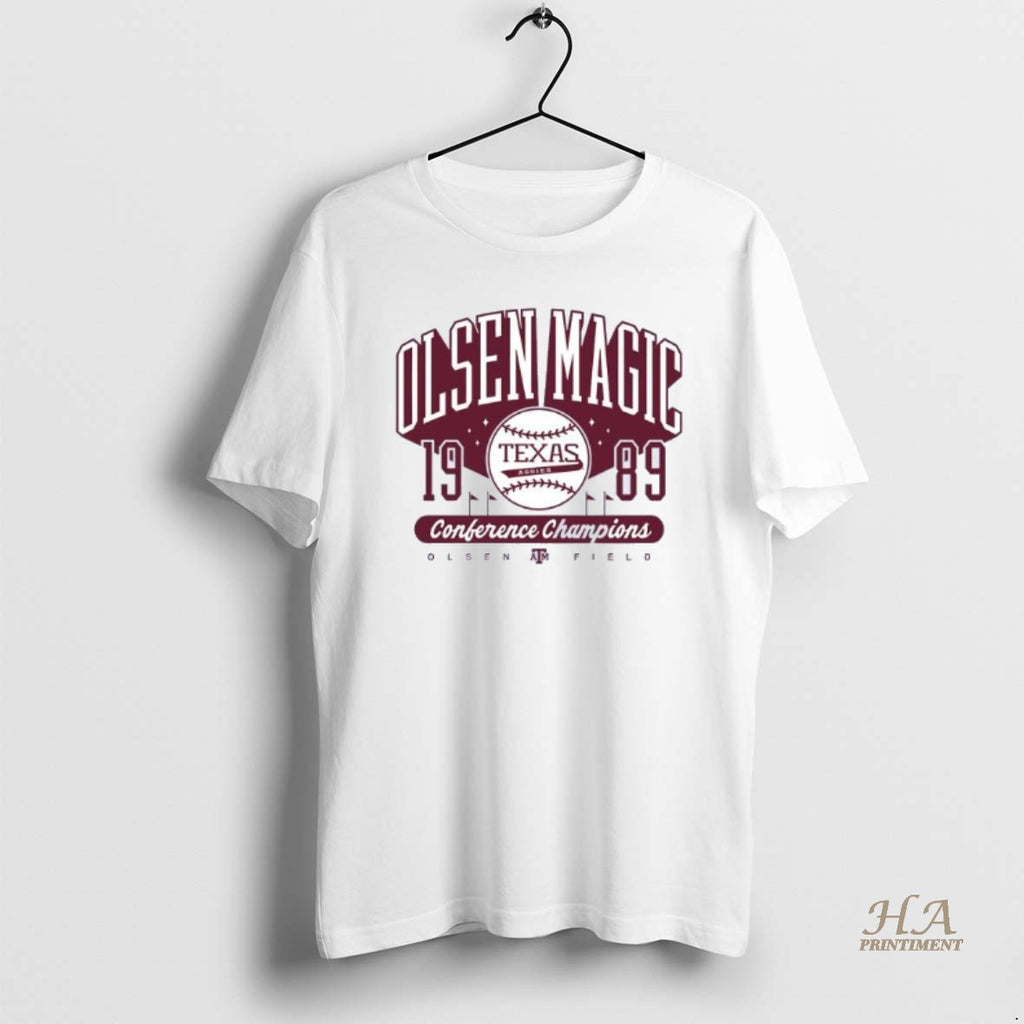 Official Texas Am Aggies Olsen Magic Conference Champions 1989 Shirt Hoodie Sweatshirt | PurePodTees.com