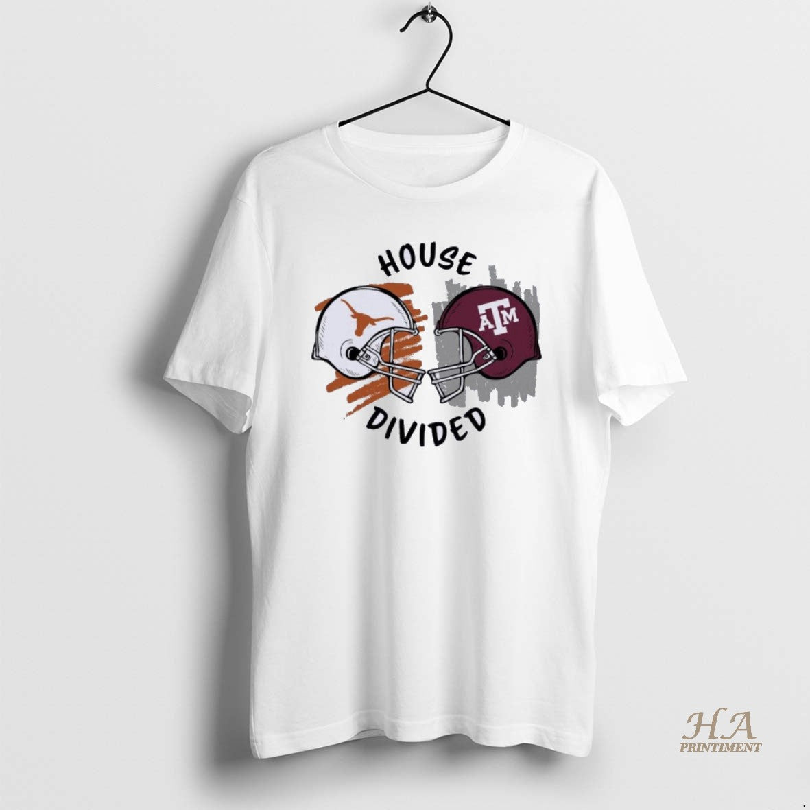 Official Texas Am Aggies Vs Texas Longhorns House Divided Helmet Shirt Hoodie Sweatshirt | PurePodTees.com