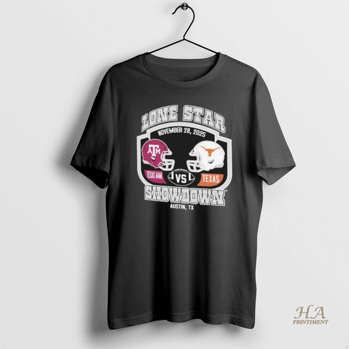 Official Texas Am Aggies Vs Texas Longhorns Lone Star Showdown Battle Helmet Shirt Hoodie Sweatshirt | PurePodTees.com