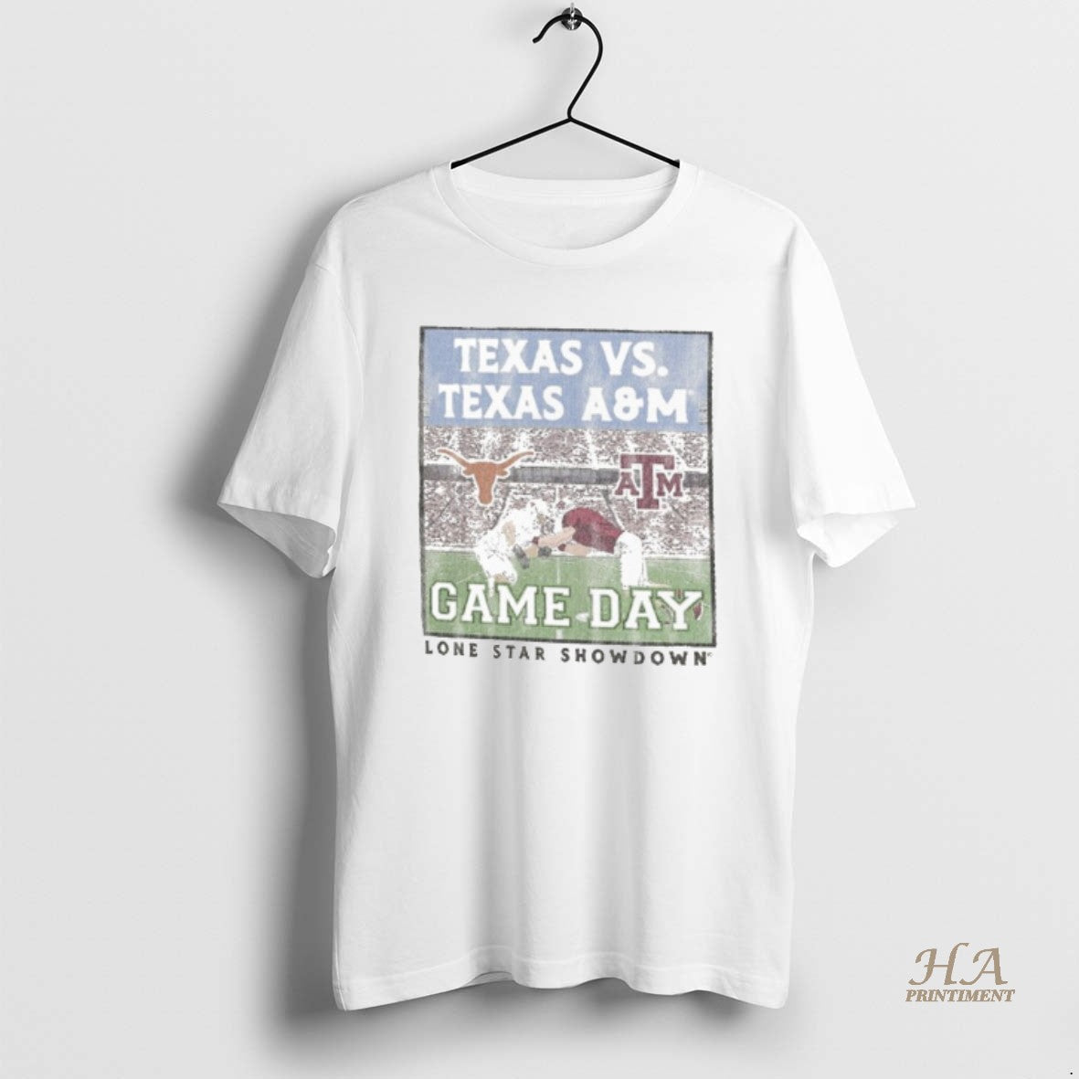 Official Texas Am Aggies Vs Texas Longhorns Lone Star Showdown Battle Stadium Shirt Hoodie Sweatshirt | PurePodTees.com
