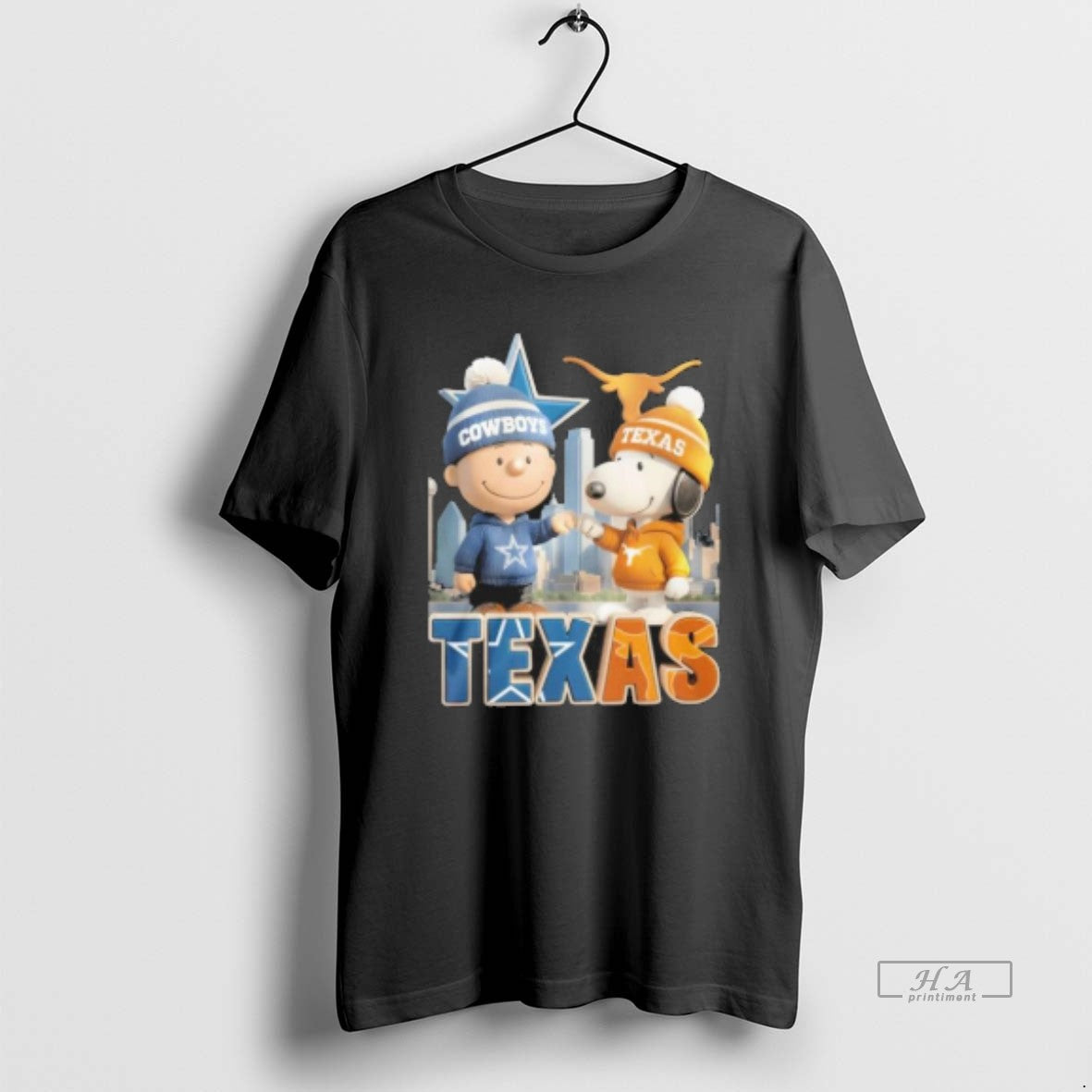 Official Texas Dallas Cowboys Vs Texas Longhorns The Peanuts Fist Bump Shirt Hoodie Sweatshirt | PurePodTees.com