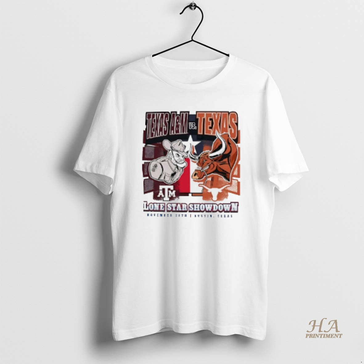 Official Texas Longhorns Vs Texas Am 2025 Lone Star Showdown Mascot Shirt Hoodie Sweatshirt | PurePodTees.com
