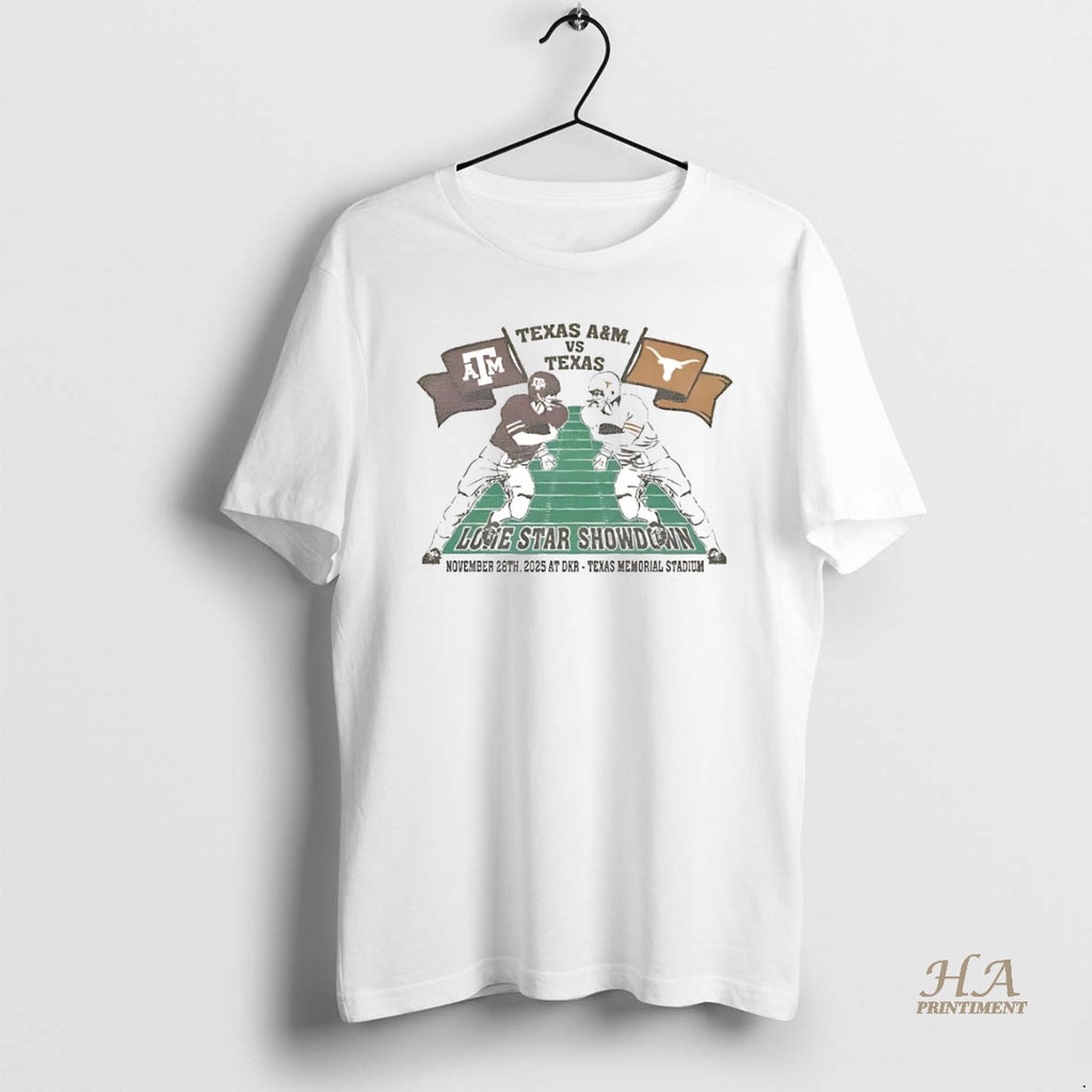 Official Texas Longhorns Vs Texas Am Lone Star Showdown 2025 Shirt Hoodie Sweatshirt | PurePodTees.com