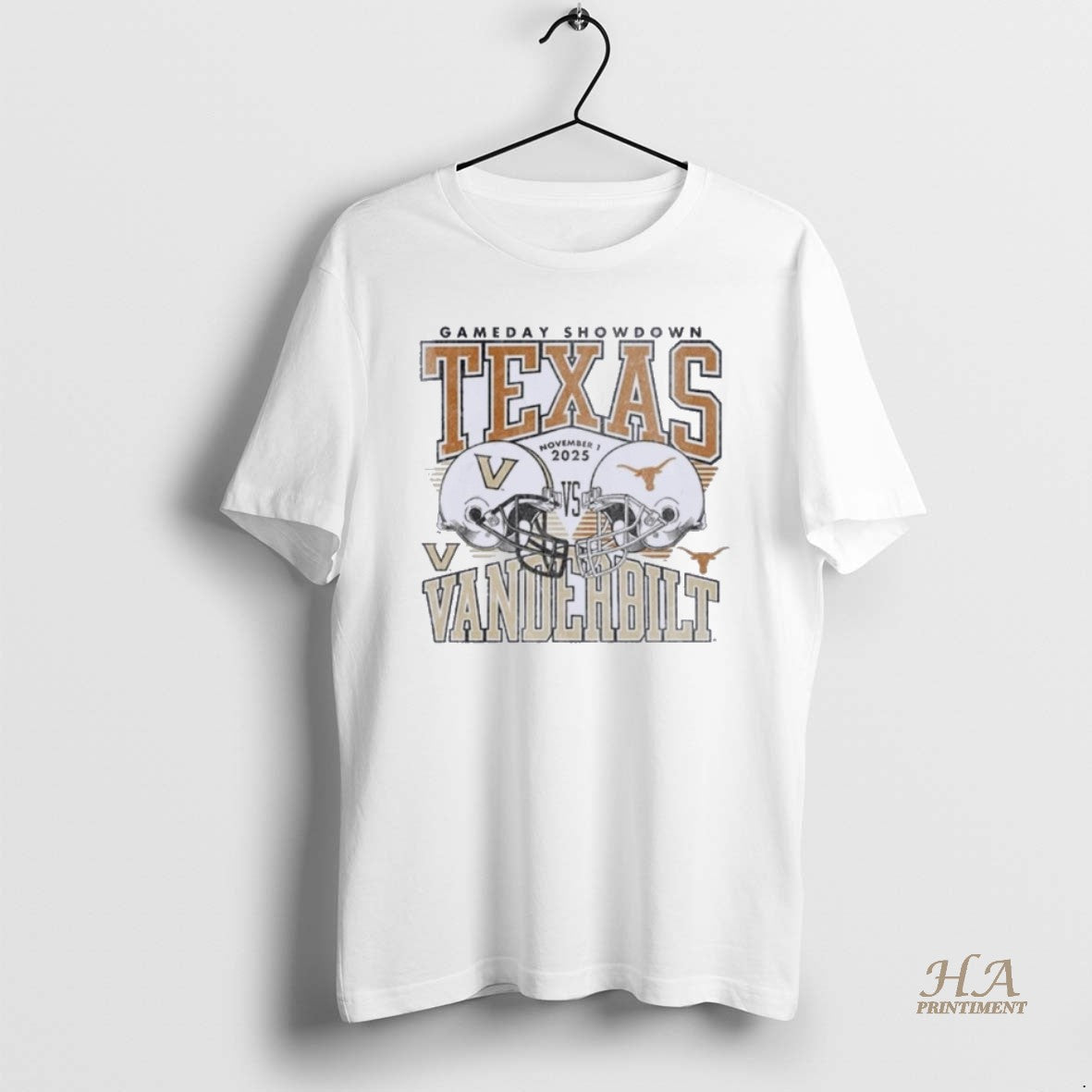 Official Texas Longhorns Vs Vanderbilt Commodores 2025 Gameday Showdown Shirt Hoodie Sweatshirt | PurePodTees.com