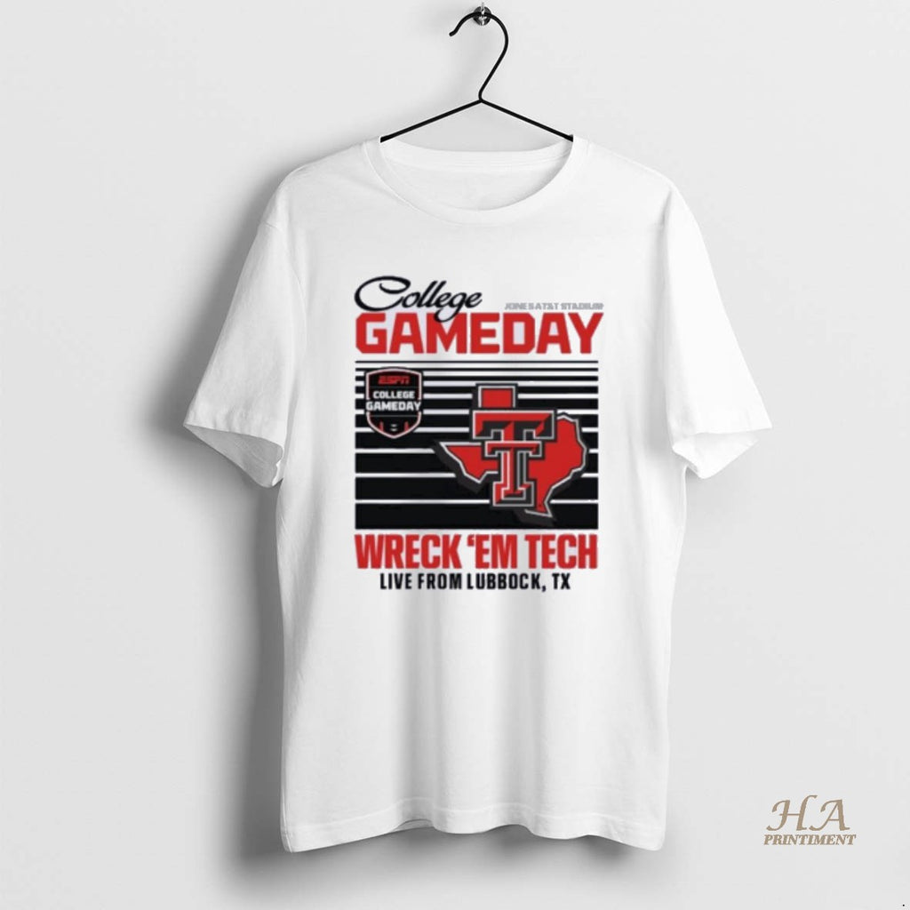 Official Texas Tech Red Raiders College Gameday Wreck Em Live From Lubbock Tx Shirt Hoodie Sweatshirt | PurePodTees.com