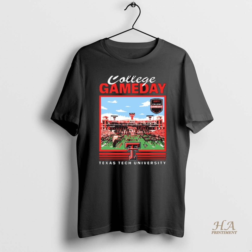 Official Texas Tech Red Raiders Espn 2025 College Gameday Stadium Texas Tech University Shirt Hoodie Sweatshirt