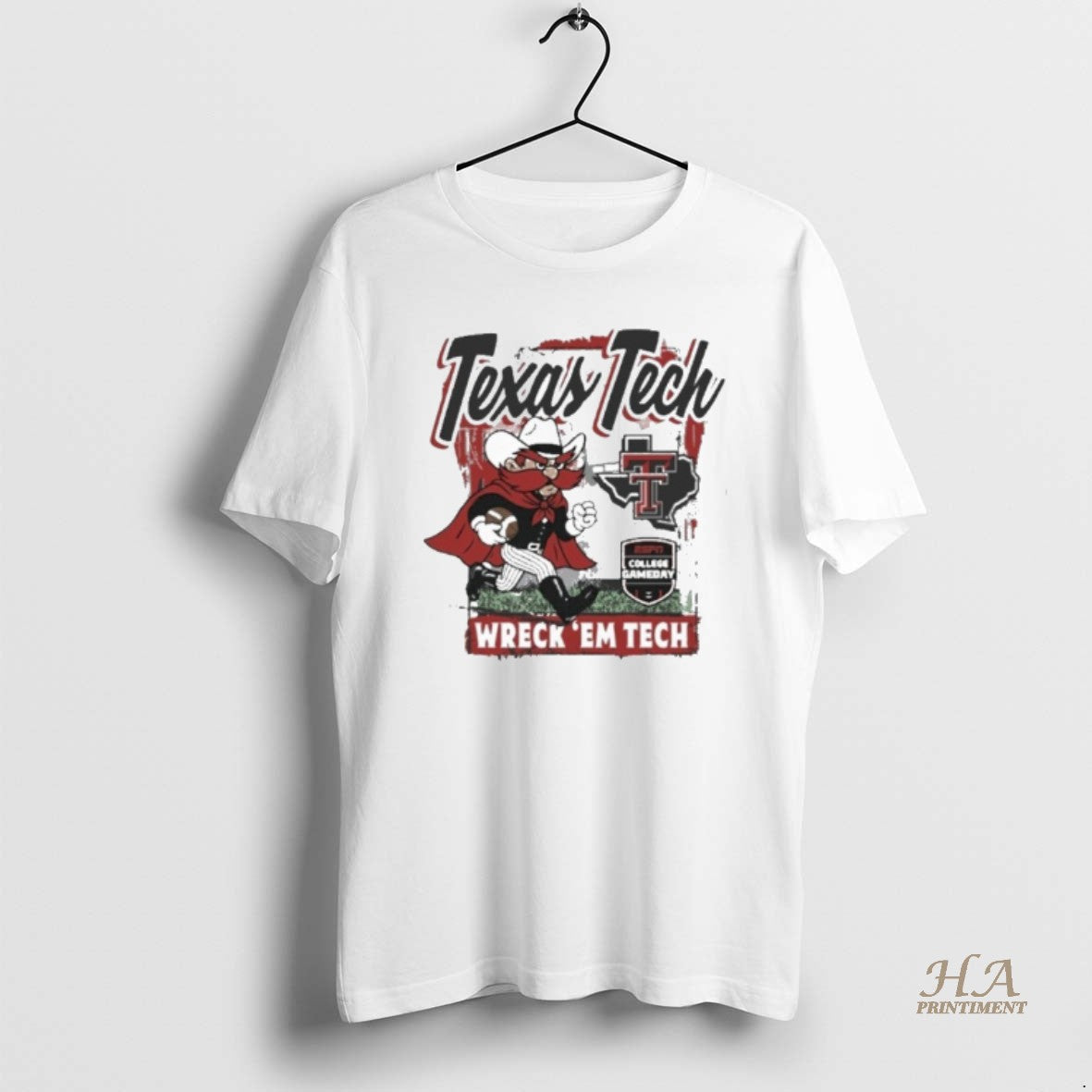 Official Texas Tech Red Raiders Espn College Gameday Wreck Em Tech Classic Runner Shirt Hoodie Sweatshirt | PurePodTees.com