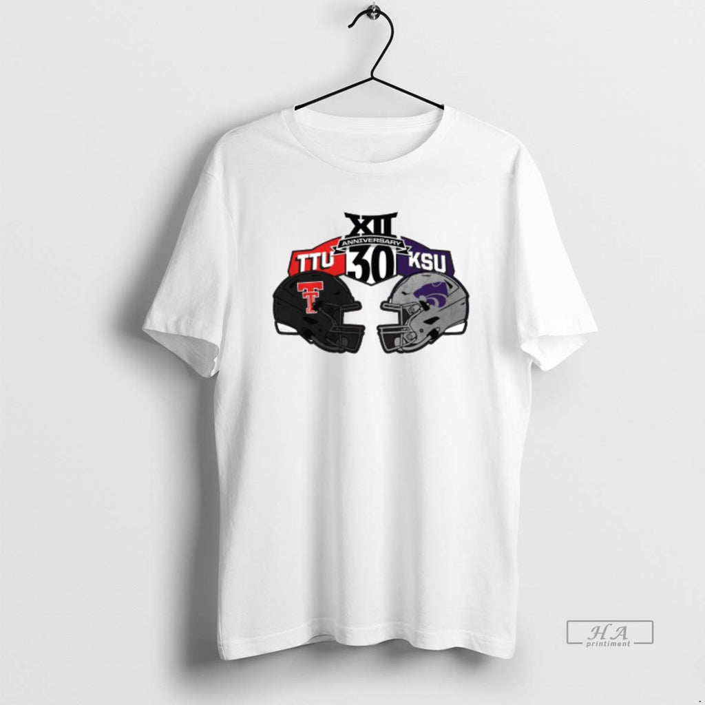 Official Texas Tech Red Raiders Vs Kansas State Wildcats Football 2025 Big 12 Conference 30th Shirt Hoodie Sweatshirt